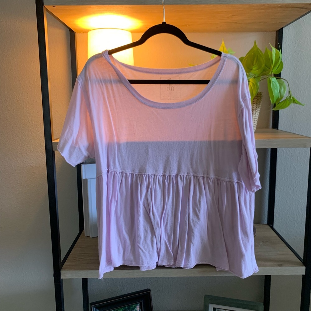 Free People Peplum Tee